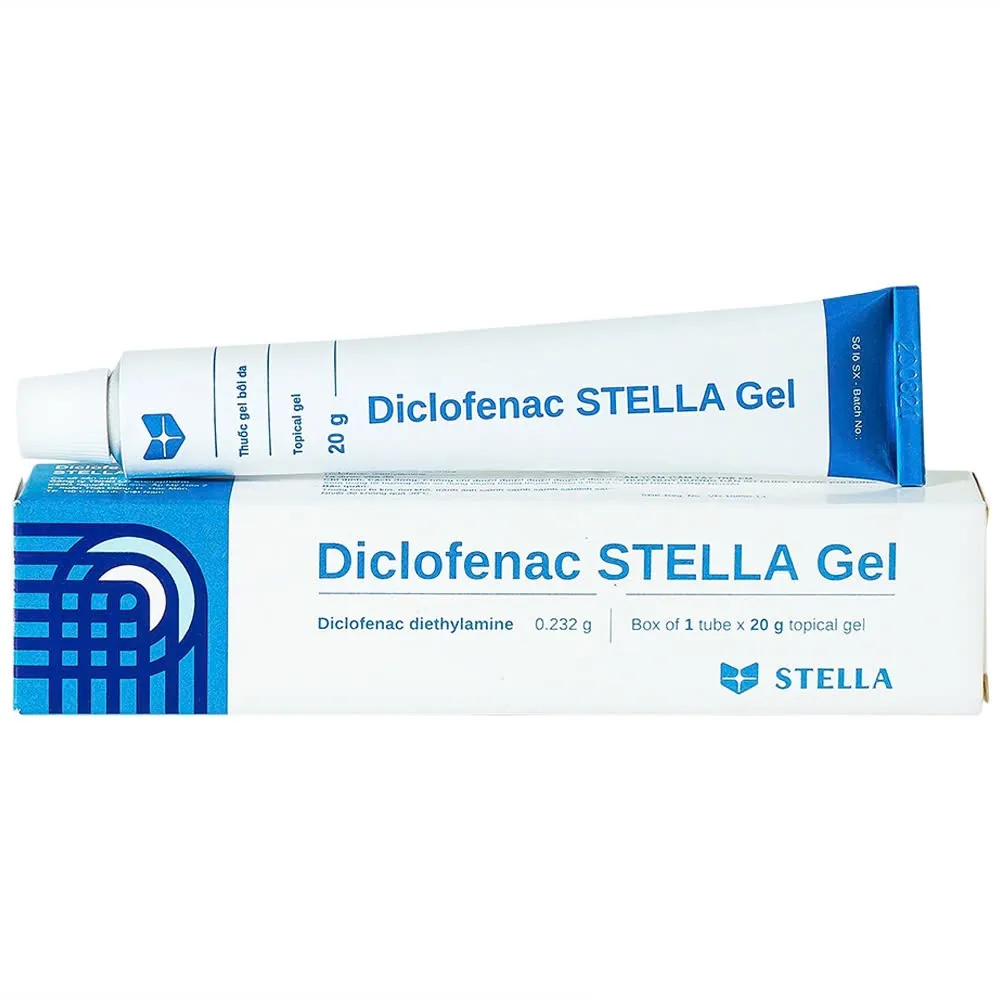 Diclofenac gel Stella (T/20gr) – Giảm đau, chống viêm nhanh tại chỗ